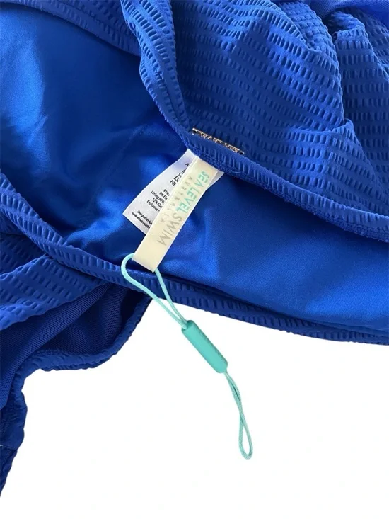 Sea Level Swim Messina One-Shoulder Tie Waist One-Piece Swimsuit NWOT sz
8 Blue - Picture 7 of 10